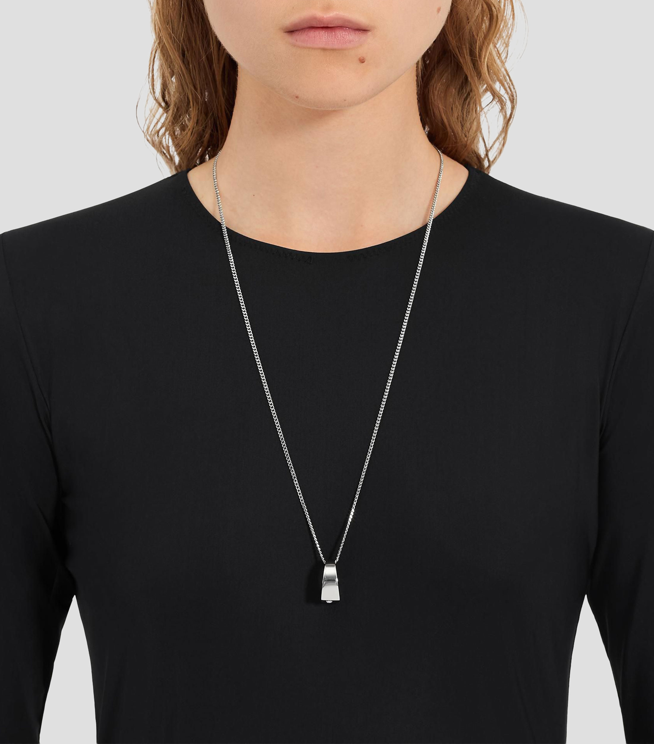 Collar con dije de anillo y cristal Chevalier Mujer